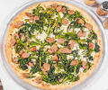 BROCCOLI RABE & SAUSAGE PIZZA image